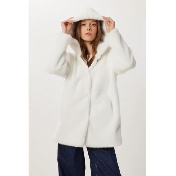 Jacheta dama - Happiness Istanbul - alb - textil