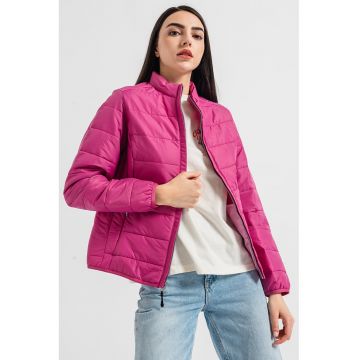 Jacheta matlasata cu buzunare oblice Acalmar - Roz