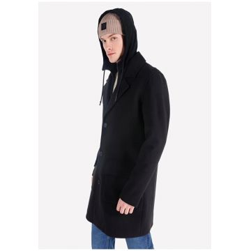 Palton de bărbați  negru - poliester - mărime