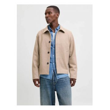 Palton scurt barbati - JEHARRIS - cu guler inalt si 2 buzunare oblice