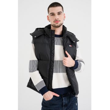 Vesta cu fermoar si imprimeu logo