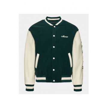 Geaca bomber barbati  verde - fabricata din material de calitate