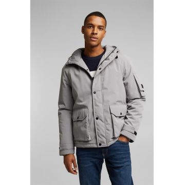 Geaca cu vatelina - gluga si buzunare aplicate