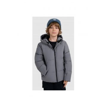 Geaca de schi copii  gri - poliester - pentru baieti si fete