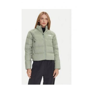 Geaca din puf dama -  verde - nailon -