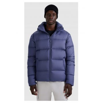 Geaca matlasata -  bleumarin - poliester -