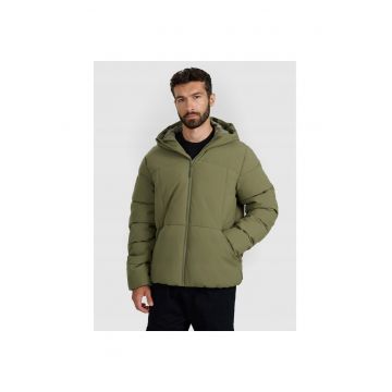 Geaca sport pentru barbati -  poliester - kaki