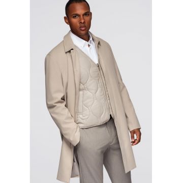 Haina cu vesta detasabila Minimalist - Bej