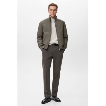 Jacheta bomber matlasata cu finisaj rezistent la apa - Kaki