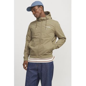 Jacheta cu gluga si fermoar Rush - Bej