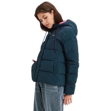 Jacheta cu gluga si vatelina Nightfall - Albastru petrol