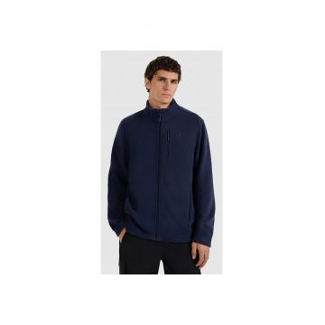 Jacheta sport barbati  guler inalt - 2 buzunare cu fermoar - bleumarin - fleece -