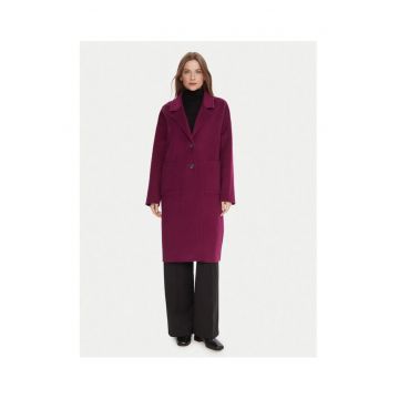 Palton dama -  violet - lana 50 - Violet