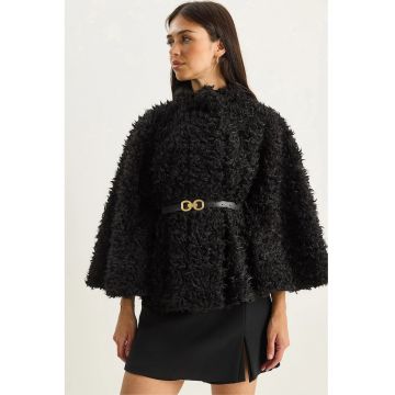 Palton supradimensionat dama  Negru