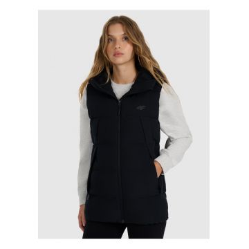 Vesta  pentru femei - negru - poliester - hidrofuga - croi lung -