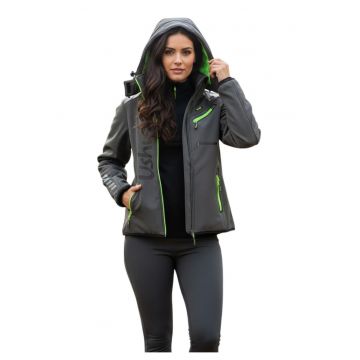 Geaca cu fermoar si imprimeu -