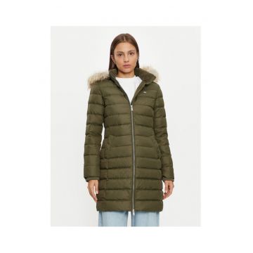 Geaca de puf dama  verde - fabricata din material usor