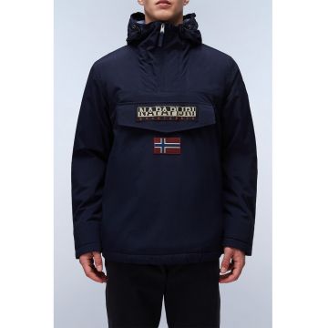 Geaca impermeabila cu gluga - fara inchidere Rainforest - Bleumarin