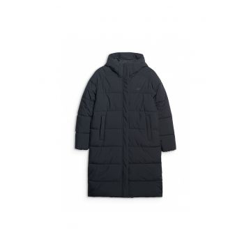 Geaca puf  pentru femei - hidrofob - negru - poliester - set de iarna