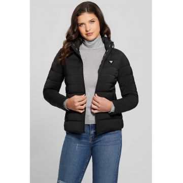 Geaca slim fit pentru fitness - Negru