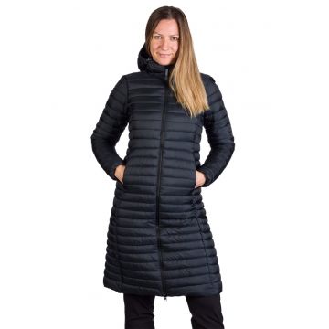 Geaca sport lunga femei Bobbie - Negru