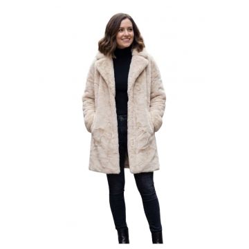 Haina din blana artificiala cu doua buzunare -