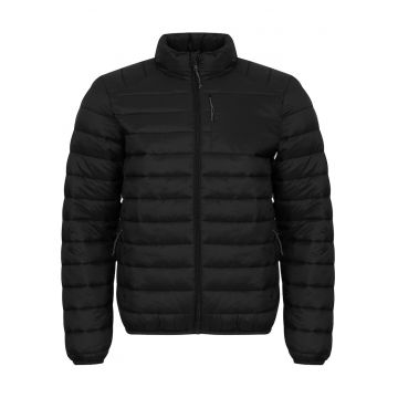 Jacheta barbati  ATHENAS - neagra - material usor - calduroasa - cu buzunare cu fermoar