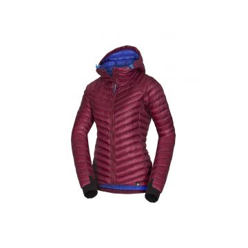Jacheta dama trekking cu izolatie Primaloft® InsulationDown Blend Beskydy - Rosu cireasa