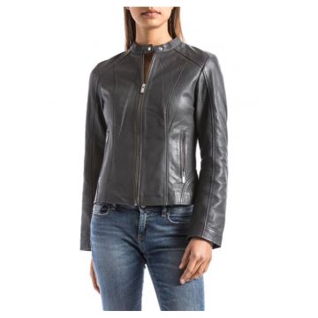 Jacheta din piele Alazeia -