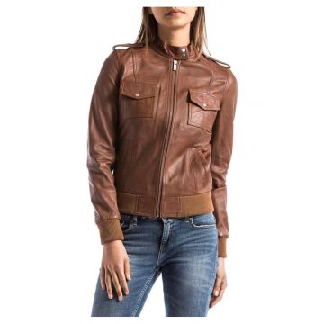 Jacheta din piele Belaya -