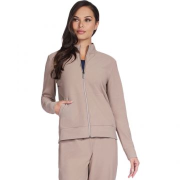 Jacheta femei Skechers GO Luxe Rib Everyday Full Zip Jacket JA293-TPBR