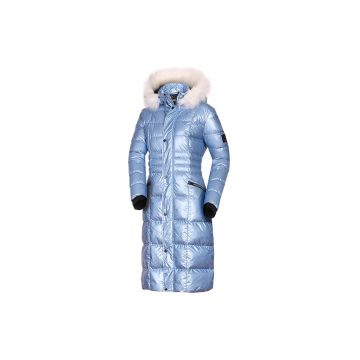 Jacheta lunga izolata termic femei Starla - Albastru deschis