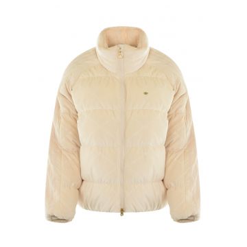 Jacheta -  Original S Down Puffer Gu1777 - Crem - Confortabil - Calitate Superioara - Inchidere Cu Fermoar - Guler Inalt