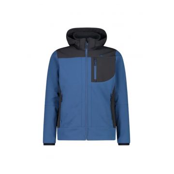 Jacheta softshell barbati  3A01787N - albastru/negru