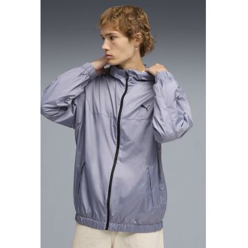 Jacheta windbreaker cu fermoar - Gri