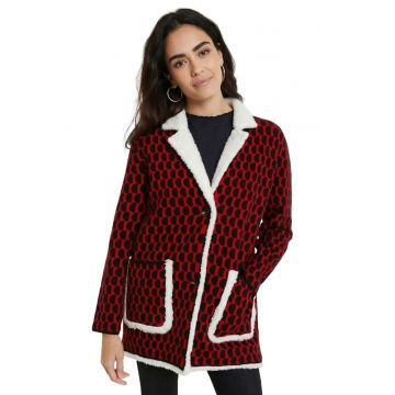 Palton cu interior de fleece si revere scurte Denver