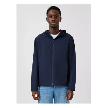 Q/S by s.Oliver - Jacheta barbati - subtire - cu gluga - tesatura ripstop - Bleumarin inchis -