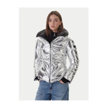 Geaca de iarna -  argintie - pentru femei