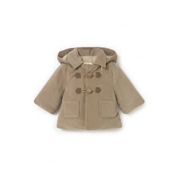 Geaca de iarna copii -  bumbac/elastan - bej -