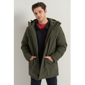 Geaca parka cu gluga Avol - Kaki