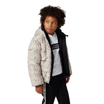 Geaca reversibila cu vatelina - Negru/Maro camel