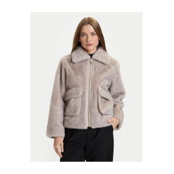 Haina de blana dama -  blana artificiala - gri
