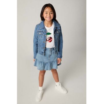 Jacheta-camasa din denim cu buzunare Trucker - Denim Blue