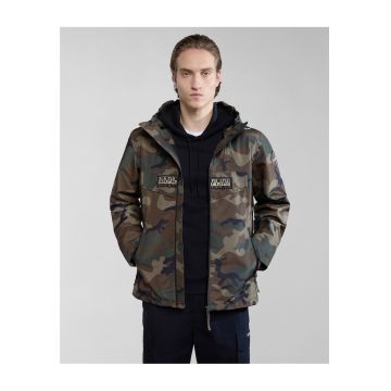 Jacheta pliabila cu imprimeu camuflaj Rainforest -