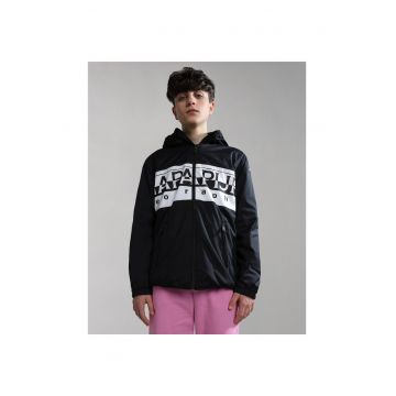 Jacheta scurta cu imprimeu logo Baltra