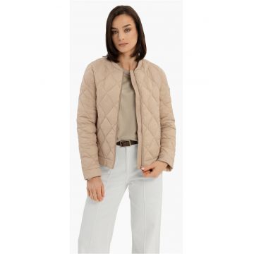 Jacheta scurta matlasata cu fermoar si buzunare - Regular Fit -  J-Manola - bej - Bej