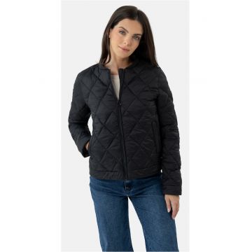 Jacheta scurta matlasata cu fermoar si buzunare - Regular Fit -  J-Manola - neagra - Negru