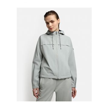 Jacheta softshell cu gluga -