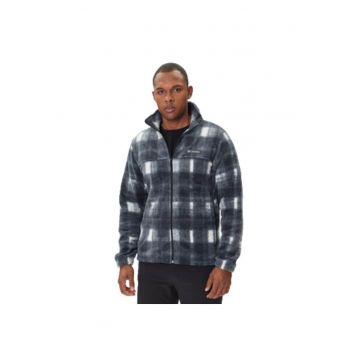 Jacheta sport barbati -  poliester - gri/alb -