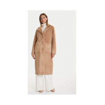 Palton dama -  bej - 100% poliester